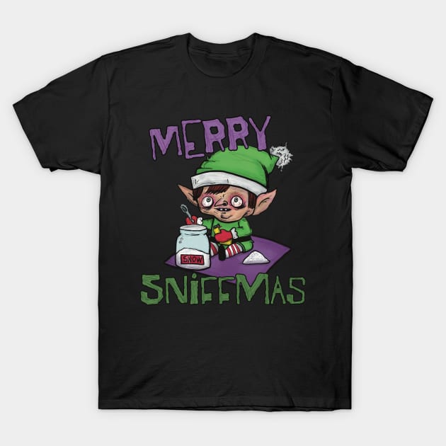 Merry Sniffmas T-Shirt by Shotgaming